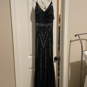 Navy Blue gown size 10.